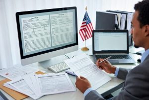 Step-by-step DBA claims filing with translation support and LS-203 form documents