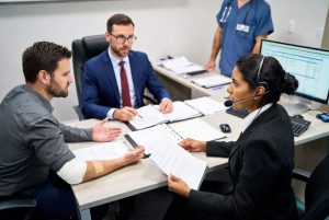 Professional DBA interpreter assisting legal and medical communication in the United States.